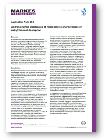 Application note 150 - Microplastics